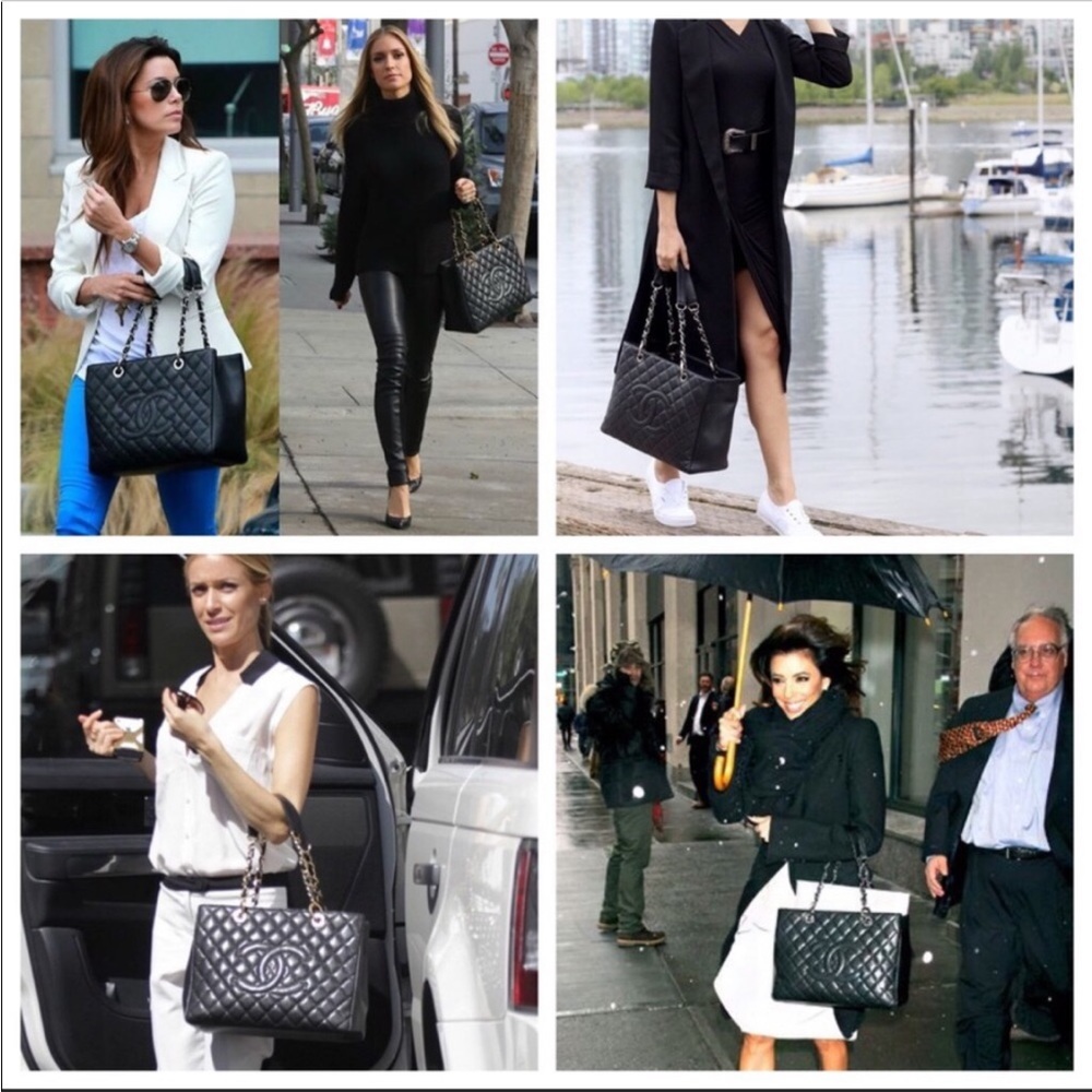 Authentic Chanel totes bag. Color: Black